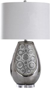 Selsey Silver 31in Ceramic Body Table Lamp