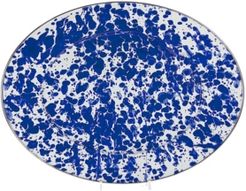 Cobalt Swirl Enamelware Collection 16" x 12" Oval Platter