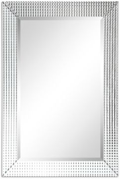 Solid Wood Frame Covered with Beveled Prism Mirror Panels - 24" x 36"