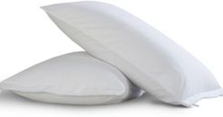 Cool Bamboo Queen Pillow Protectors with Bed Bug Blocker 2-Pack