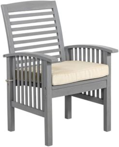 Acacia Patio Chairs with Cushions (Set of 2)