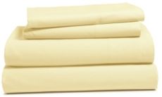 Addy Home 4- Piece Solid Cotton Percale Sheet Set, King Bedding