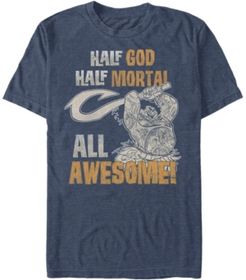 Disney Men's Moana Demi God All Awesome Short Sleeve T-Shirt