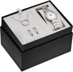 Stainless Steel Bracelet Watch 33mm Gift Set