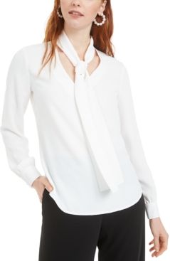 Tie-Neck Blouse, Created for Macy's