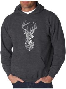 Word Art Hoodie - Types of Deer