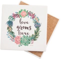 Love Grows Here Coaster