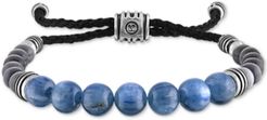 Kyanite & Gray Cats Eye Beaded Bolo Bracelet in Sterling Silver, Created for Macy's