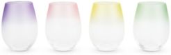 Frosted Ombre Stemless Wine Glasses