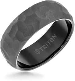 8MM Tungsten Carbide Hammered Ring