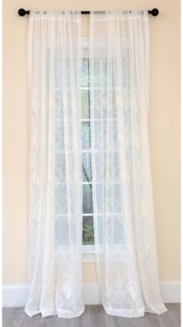 Ella Embroidered Sheer Rod Pocket Curtain Collection