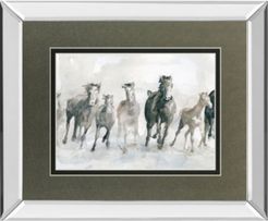 Running Wild by Carol Robinson Mirror Framed Watercolor Print Wall Art - 34" x 40"