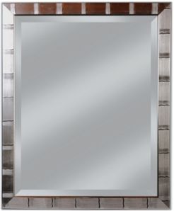Alpine Christopher Silver 28" x 34" Beveled Wall Mirror