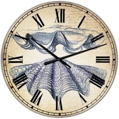 Blue Sea 4 Large Nautical & Coastal Wall Clock - 36" x 28" x 1"