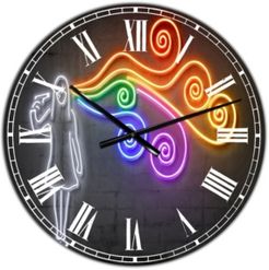 the Dark Side of the Mind Large Modern Wall Clock - 38" x 38" x 1"