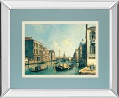 The Grand Canal, Venice The Rialto Bridge by Antonia Canaletto Mirror Framed Print Wall Art, 34" x 40"