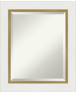 Eva Gold-tone Framed Bathroom Vanity Wall Mirror, 21.25" x 25.25"