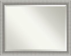 Elegant Brushed Framed Bathroom Vanity Wall Mirror, 44.75" x 34.75"