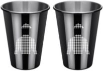 by Cambridge Black Jockey Shirt Cups - Set of 2