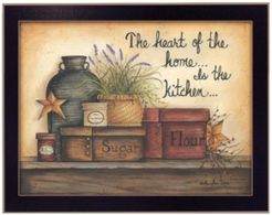 Heart of the Home By Mary June, Printed Wall Art, Ready to hang, Black Frame, 18" x 14"