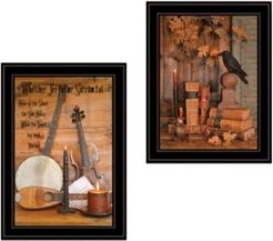 Music / Nevermore 2-Piece Vignette by Billy Jacobs, Black Frame, 15" x 21"