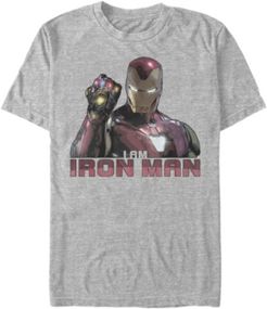 Avengers Endgame I Am Iron Man Gauntlet, Short Sleeve T-shirt