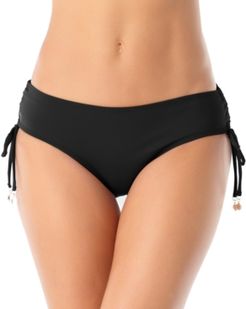 Ruched-Side Bikini Bottoms Women's Swimsuit