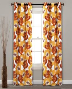 Julie Floral 38" x 84" Blackout Curtain Set