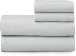 The Welhome Super Soft Washed Cotton Breathable Queen Sheet Set Bedding