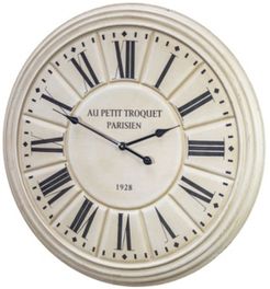 American Art Decor Au Petit Troquet Parisien 1928 Oversized Wall Clock