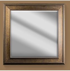 American Art Decor Everett Wood Grain Wall Vanity Mirror