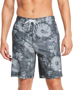 Bondi Ombre Gradient Floral 2-Way Stretch Upf 50+ 9" Board Shorts