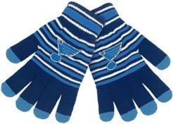 St. Louis Blues Acrylic Stripe Knit Glove
