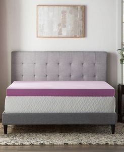 Dream Collection by Lucid 4" Lavender Memory Foam Mattress Topper, Full