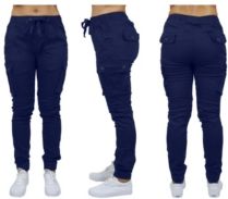 Cotton Stretch Twill Cargo Loose Fit Joggers