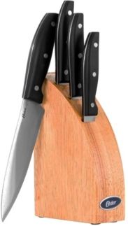 Granger 5 Piece Cutlery Set with Half-Moon Natural Wood Block