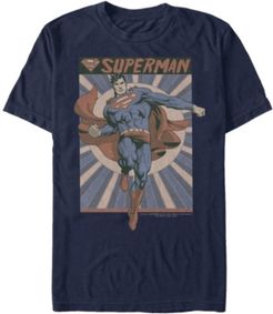Dc Men's Superman Classic Comic Poster Short Sleeve T-Shirt