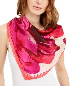 Spring Roses Silk Bandana Square Scarf