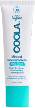 Mineral Face Organic Matte Untinted Sunscreen Lotion Spf 30, 1.7-oz.