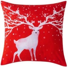 Christmas Deer Decorative Pillow, 20" x 20"