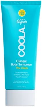 Classic Body Organic Sunscreen Lotion Spf 30 - Pina Colada, 5-oz.