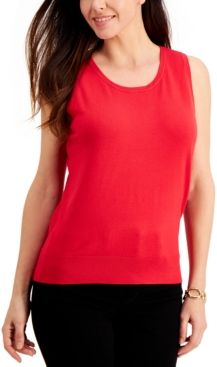 Sleeveless Crew-Neck Sweater, Created for Macy's