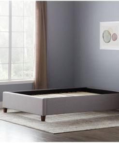 by Lucid Upholstered Platform Bed with Slats, Queen