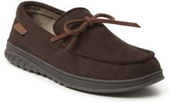 Ethan Perforated Moccasin with Tie Slipper Men's Shoes