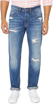 Jeans Co. Men's Original Relaxed-Fit Destroyed Jeans