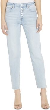 Slim Straight-Leg Button-Fly Jeans