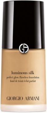Armani Beauty Luminous Silk Perfect Glow Flawless Oil-Free Foundation, 1 oz.