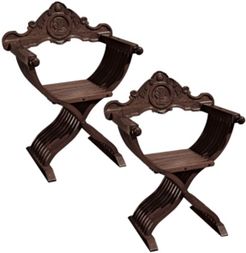 the Savonarola Chair, Set of 2