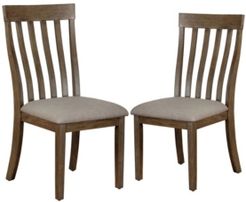 Brenta Slat Back Side Chairs, Set of 2