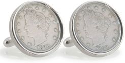 University of Oklahoma 1890 Sterling Silver Nickel Coin Cuff Links